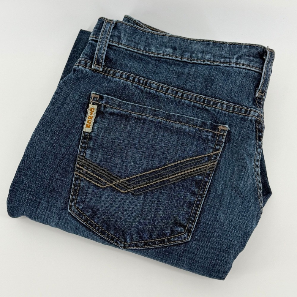 Cinch Grant Mens Dark Wash Relaxed Fit Straight Leg Western Jeans 34x32